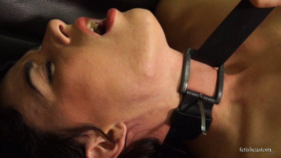 Glass Olive's Squirming Toes While Erotically Choking Herself