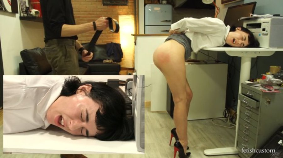 Olive Glass Spanked and Fucked