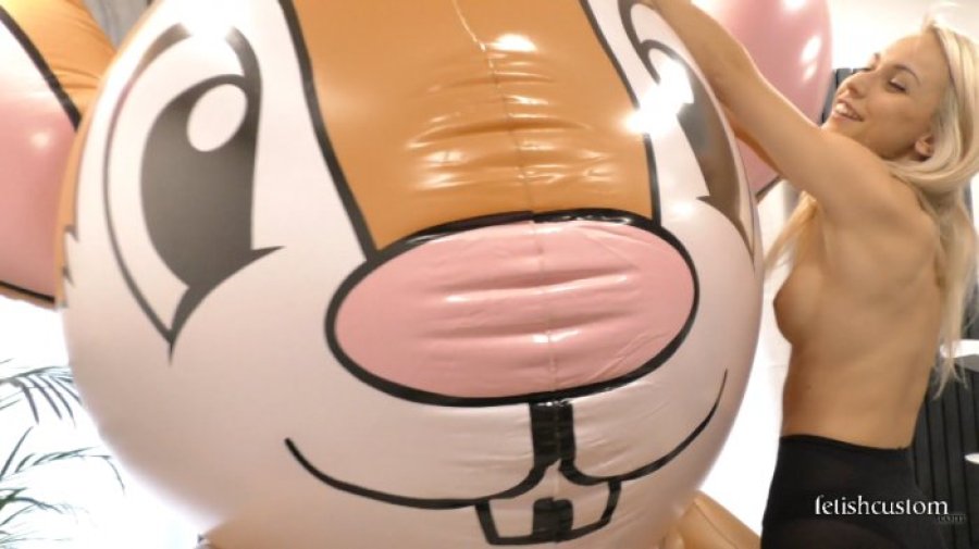 Cruelty To Inflatables - Chloe Toy Riding and Burning With Cigarettes #1