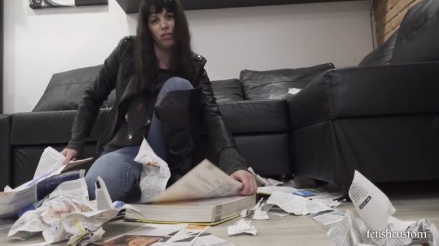 Ruby Dagger Destroys Your Big Book and Your Life in Leather Boots