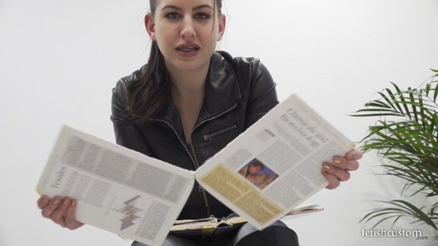 Tindra Frost Book Destruction in Leather Boots