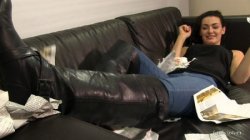 Tanya Destroys Your Big Book and Your Life in Leather Boots