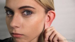 Chloe Toy Shows Off Her Ear Lobes and Pulls Them #2