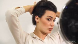 Tanya Making Her Hair Sexy and Classy