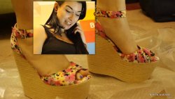 Giantess Stacey Bubble Wrap Crush in Wedges