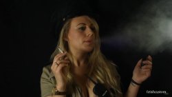 Smoking Cop Carley Elle