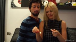 Leaning On Sophia Lee's Arm