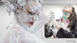 Ivy Rain Covers Herself in Shaving Foam