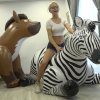 Chloe Toy Rides, Humps and Burns Huge Inflatables With Cigarettes promo picture